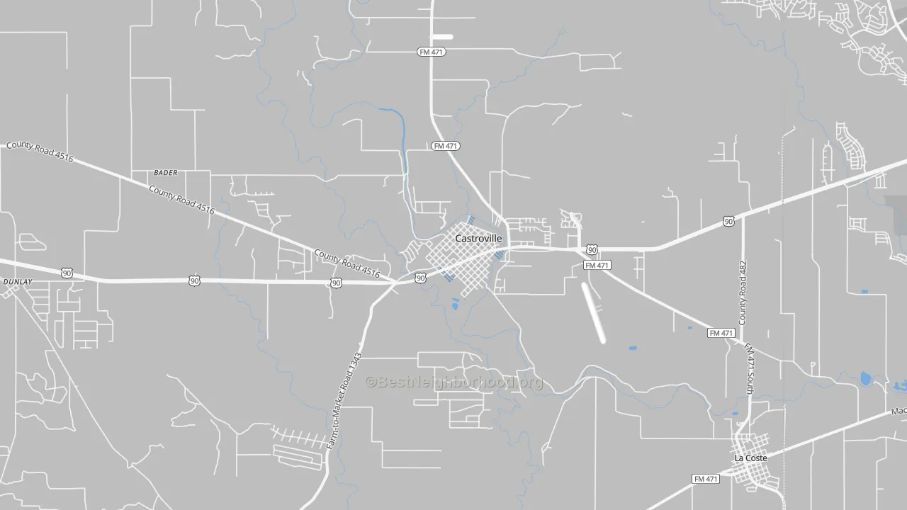 Transit Grade map of 78009, TX