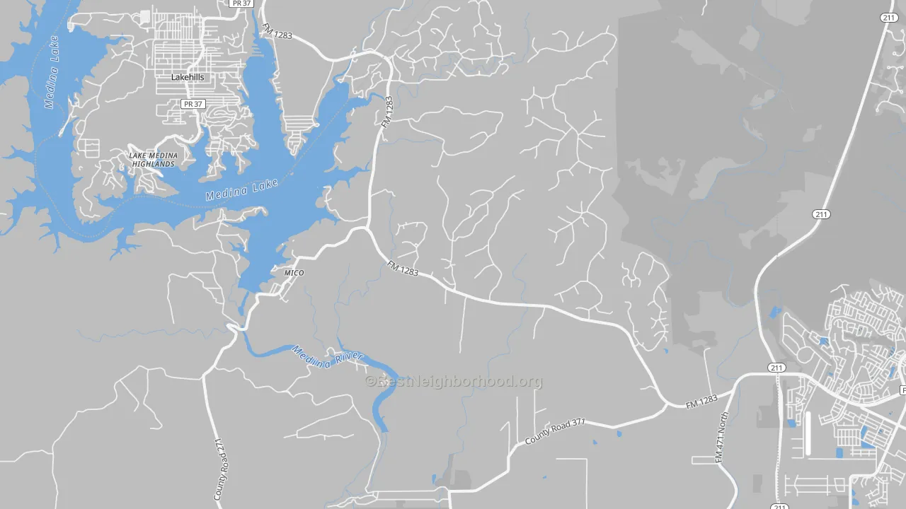 Transit Grade map of 78056, TX