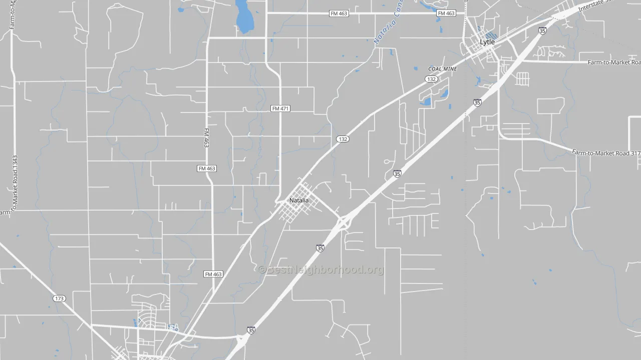 Transit Grade map of 78059, TX