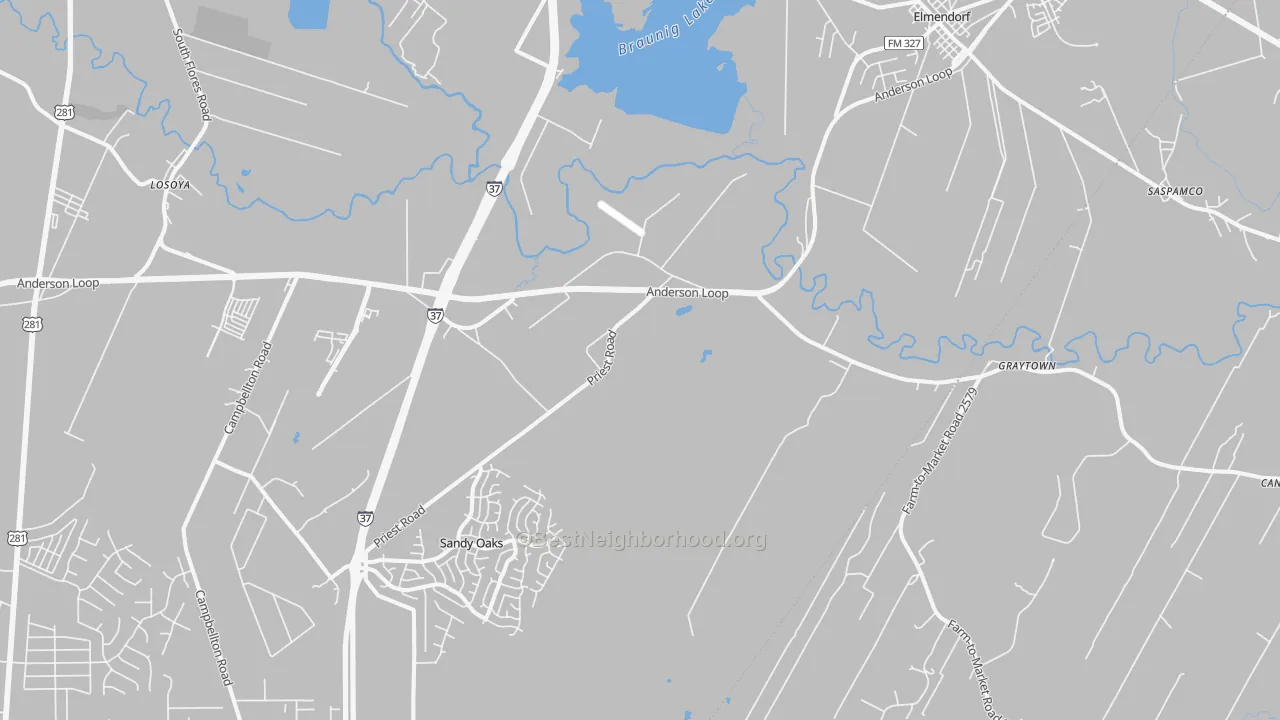 Transit Grade map of 78112, TX