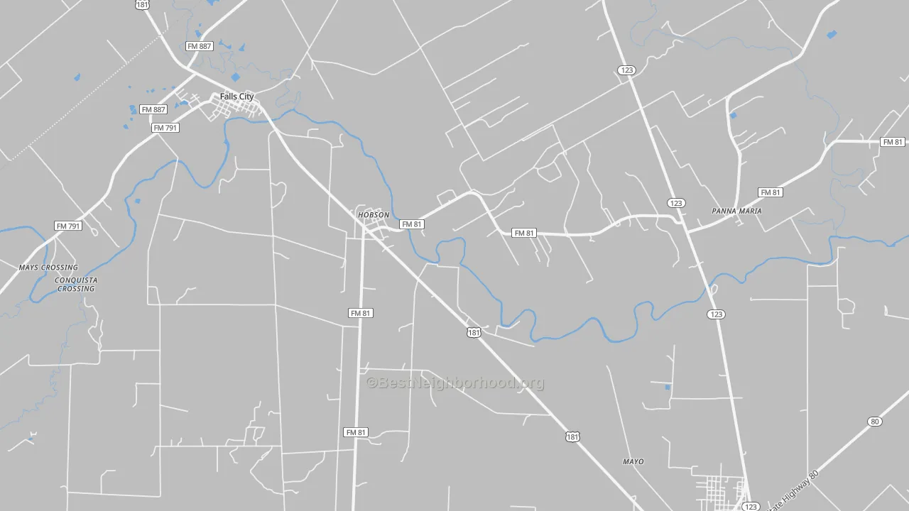 Transit Grade map of 78117, TX