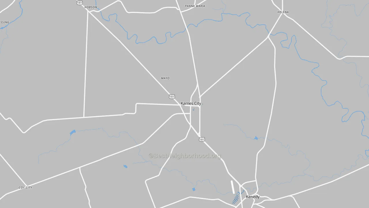 Transit Grade map of 78118, TX