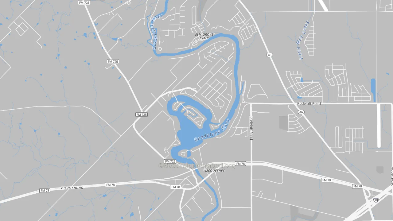 Transit Grade map of 78123, TX