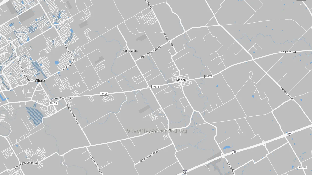 Transit Grade map of 78124, TX
