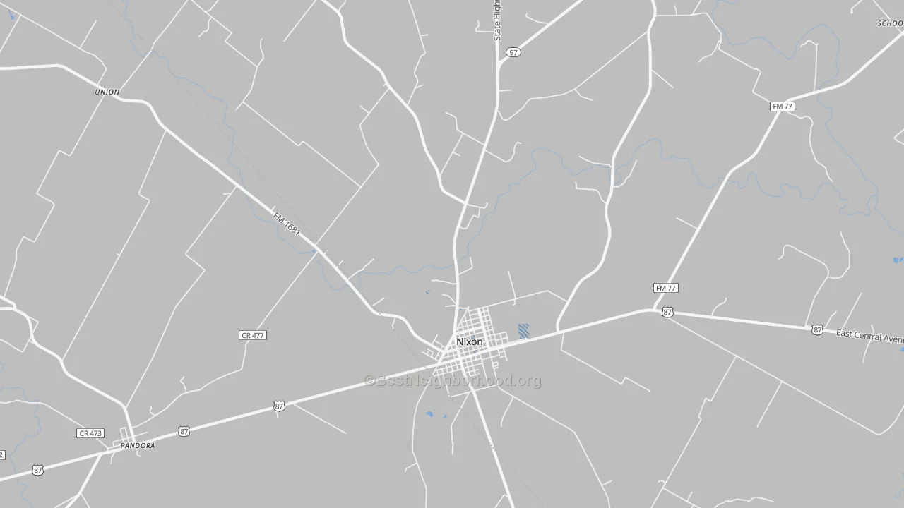 Transit Grade map of 78140, TX