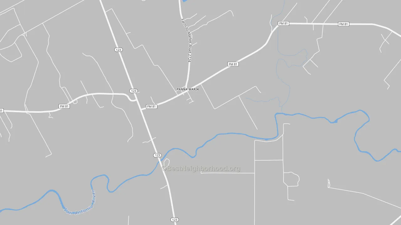 Transit Grade map of 78144, TX
