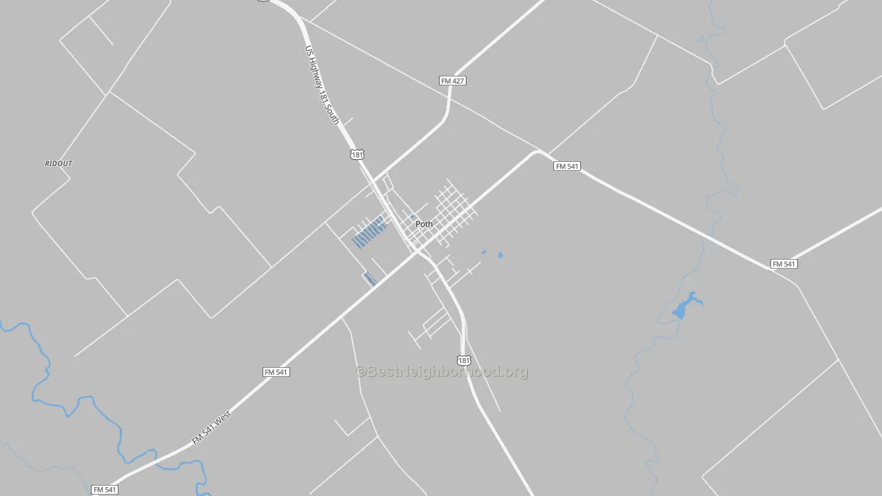 Transit Grade map of 78147, TX