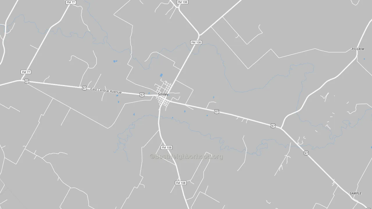 Transit Grade map of 78159, TX