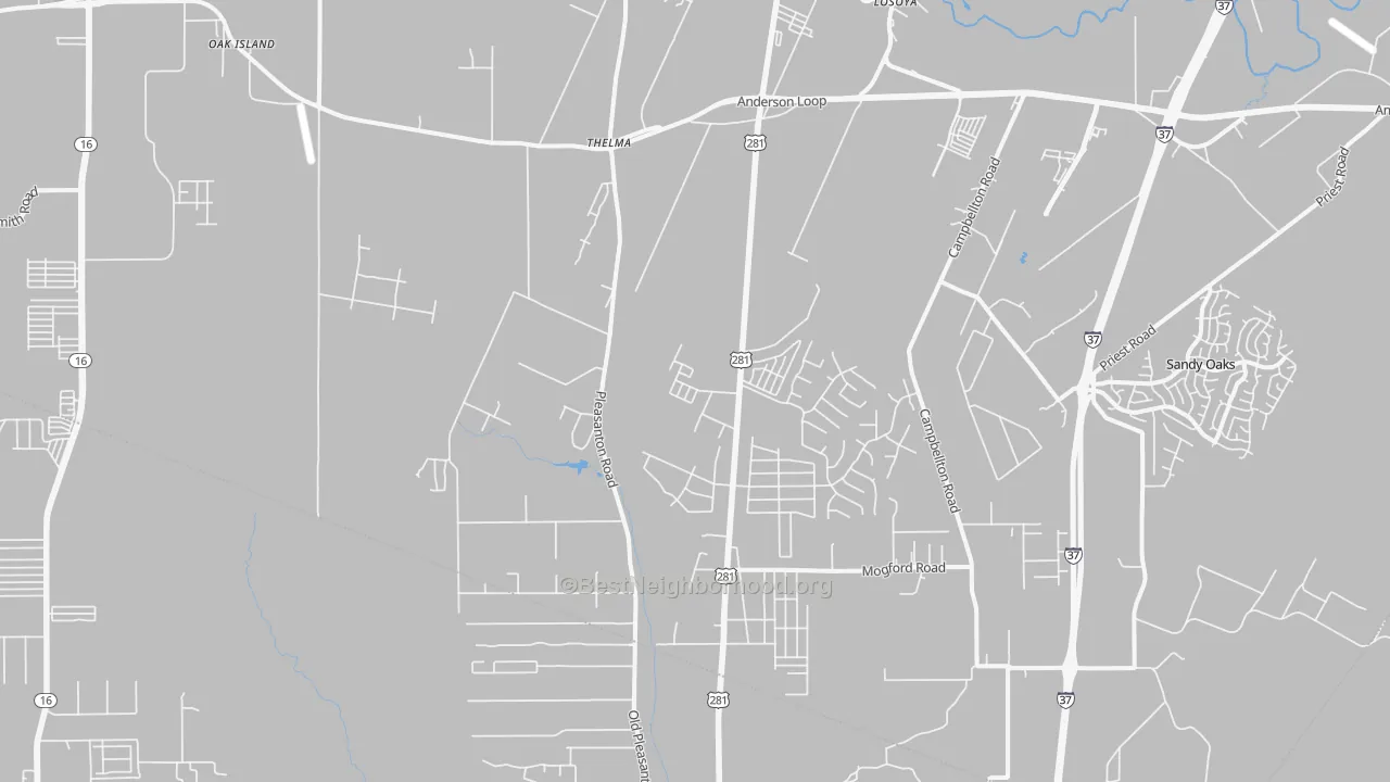 Transit Grade map of 78264, TX