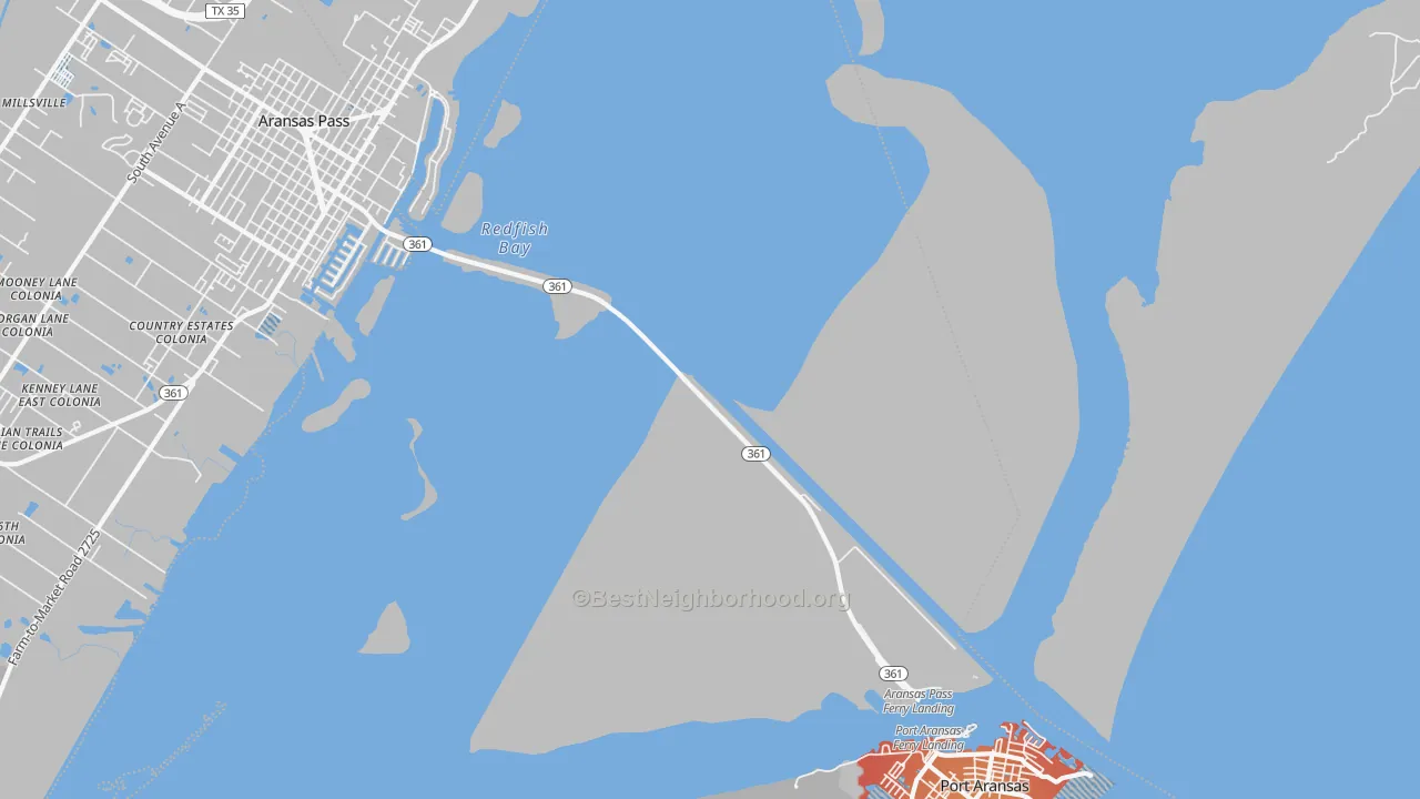 Transit Grade map of 78335, TX