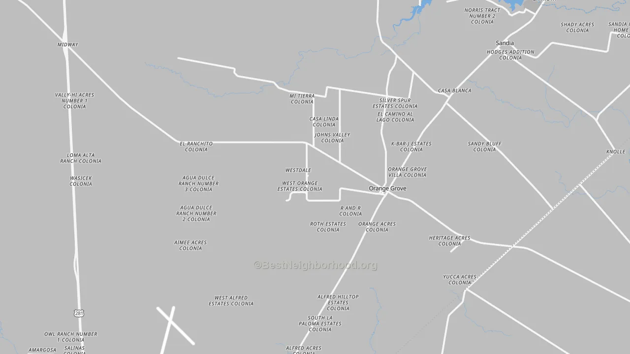 Transit Grade map of 78372, TX