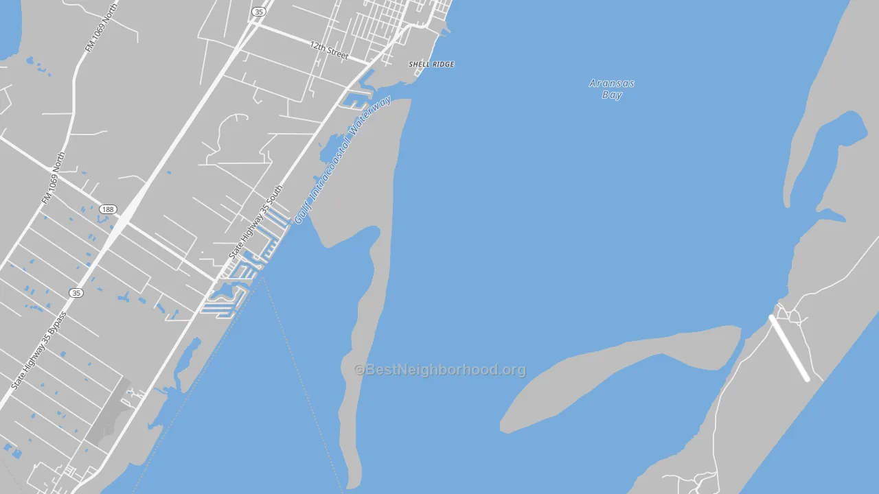 Transit Grade map of 78381, TX