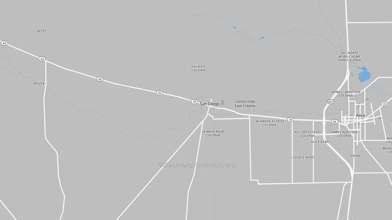 Transit Grade map of 78384, TX