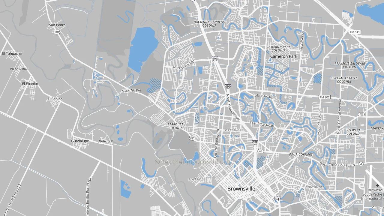 Transit Grade map of 78520, TX