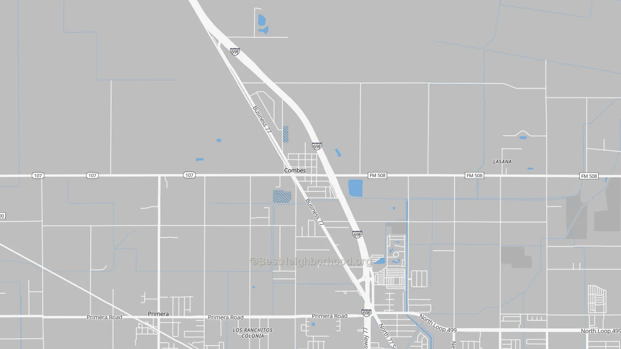 Transit Grade map of 78535, TX