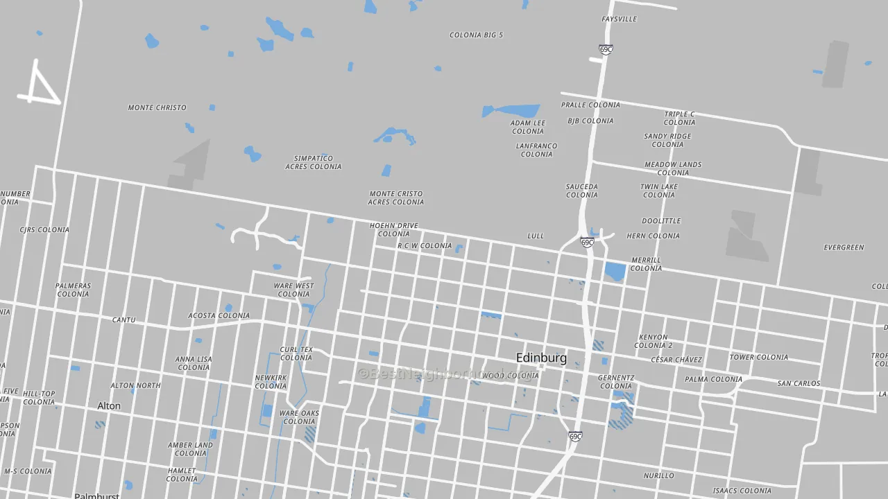 Transit Grade map of 78541, TX