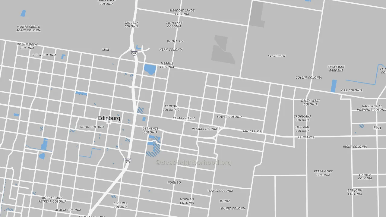 Transit Grade map of 78542, TX