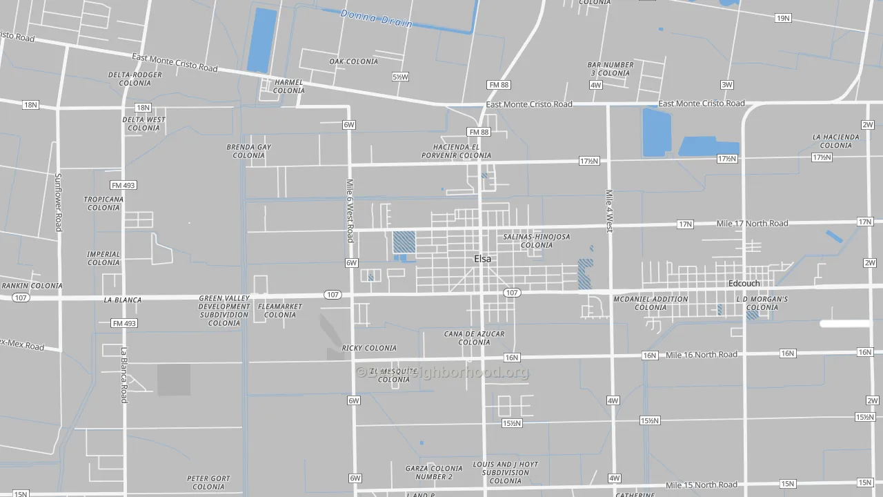 Transit Grade map of 78543, TX