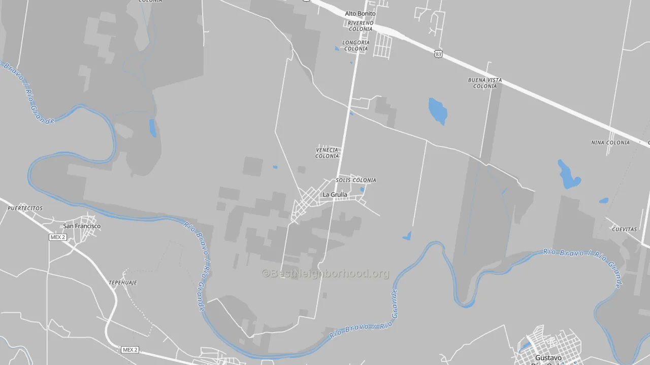 Transit Grade map of 78548, TX