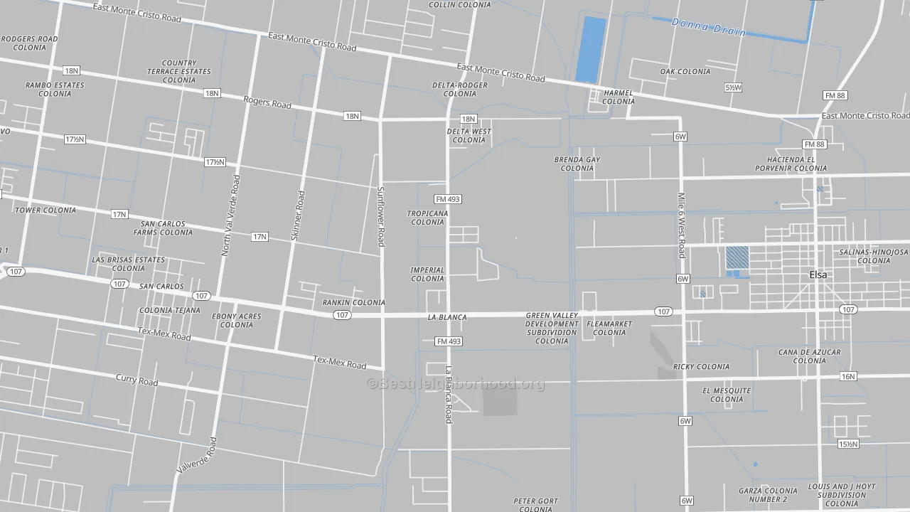 Transit Grade map of 78558, TX
