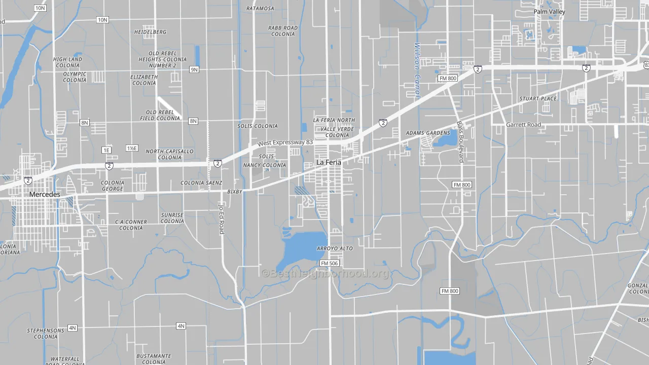 Transit Grade map of 78559, TX