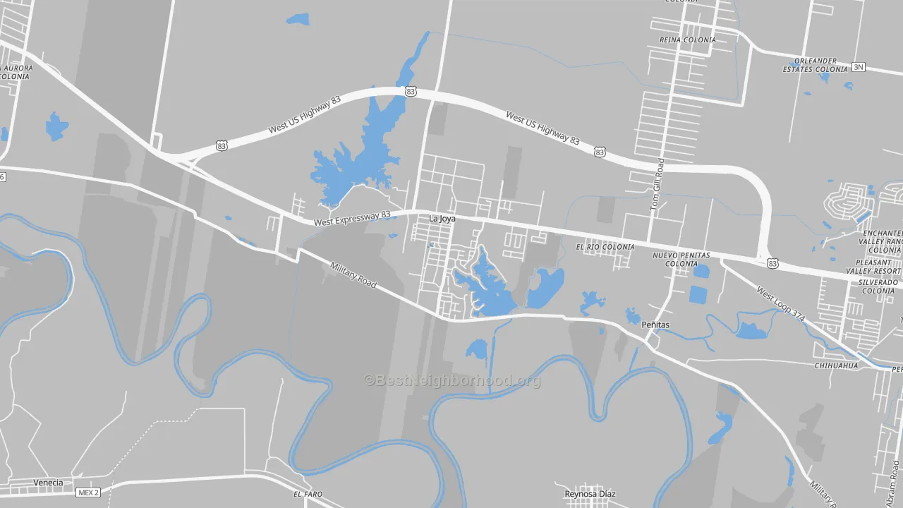 Transit Grade map of 78560, TX