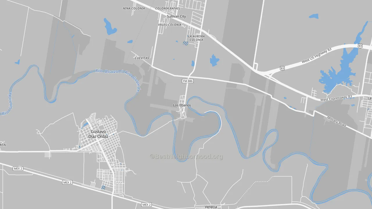 Transit Grade map of 78565, TX