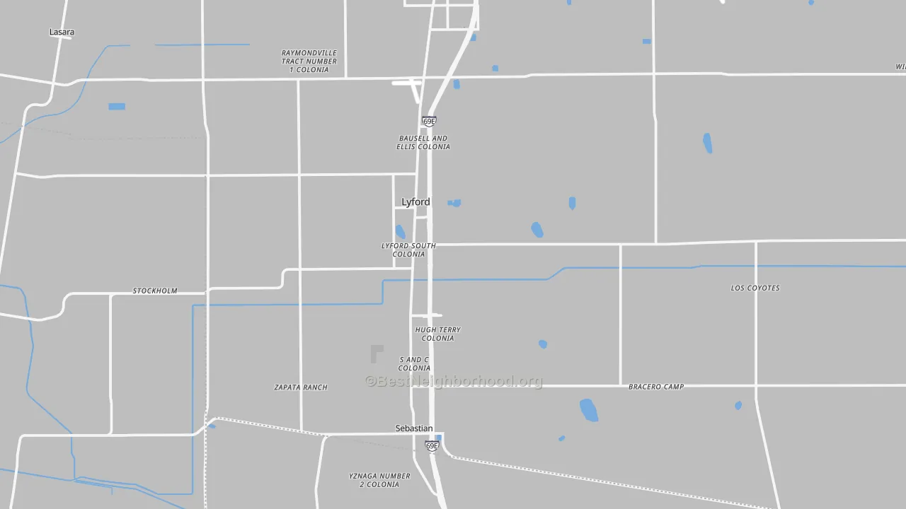 Transit Grade map of 78569, TX