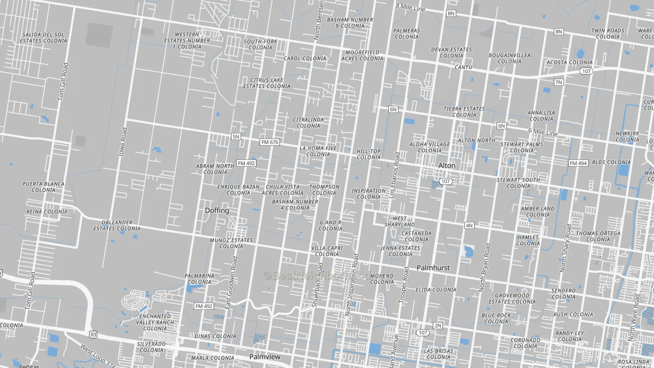 Transit Grade map of 78574, TX
