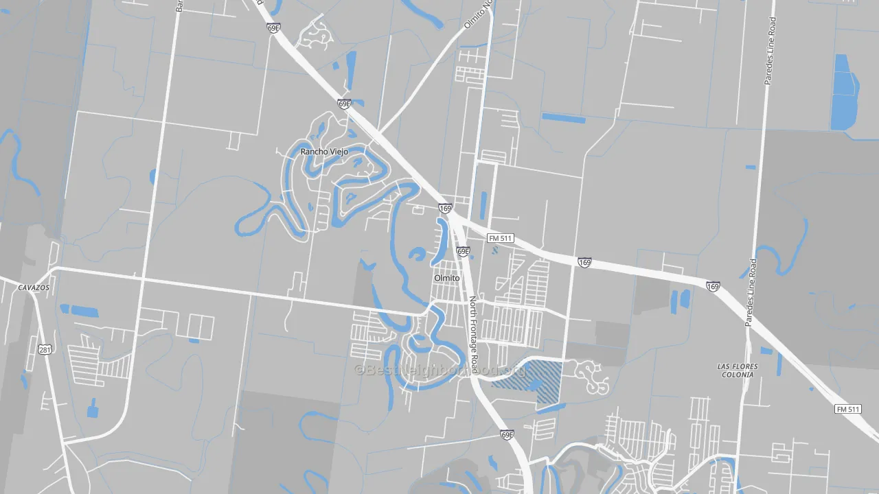 Transit Grade map of 78575, TX