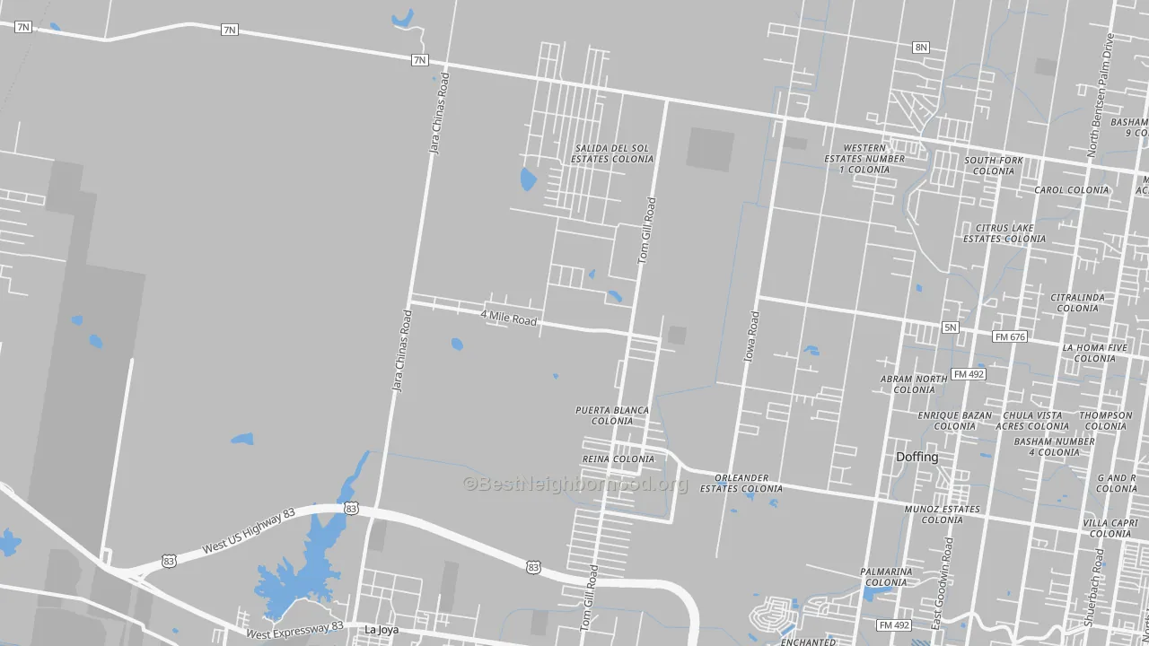 Transit Grade map of 78576, TX