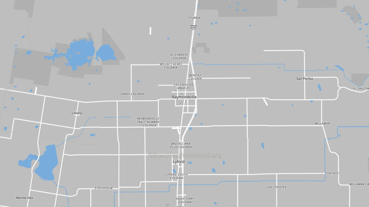 Transit Grade map of 78580, TX
