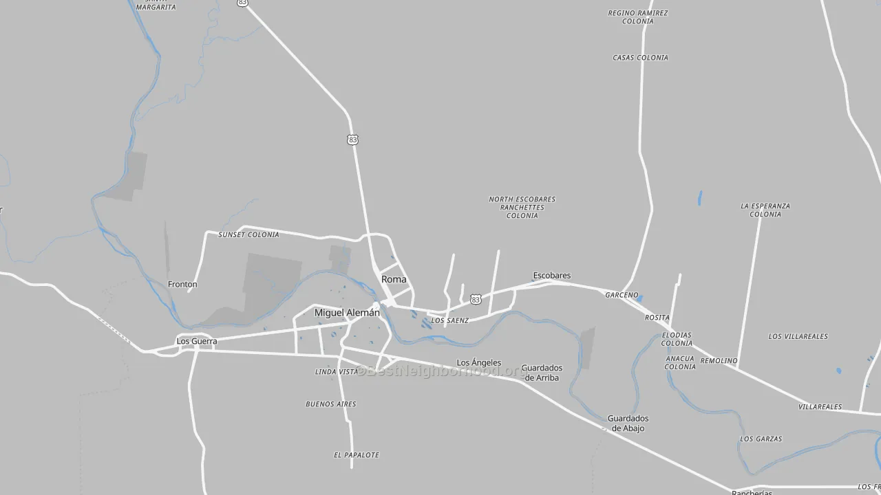 Transit Grade map of 78584, TX