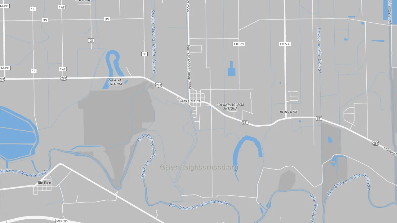 Transit Grade map of 78592, TX