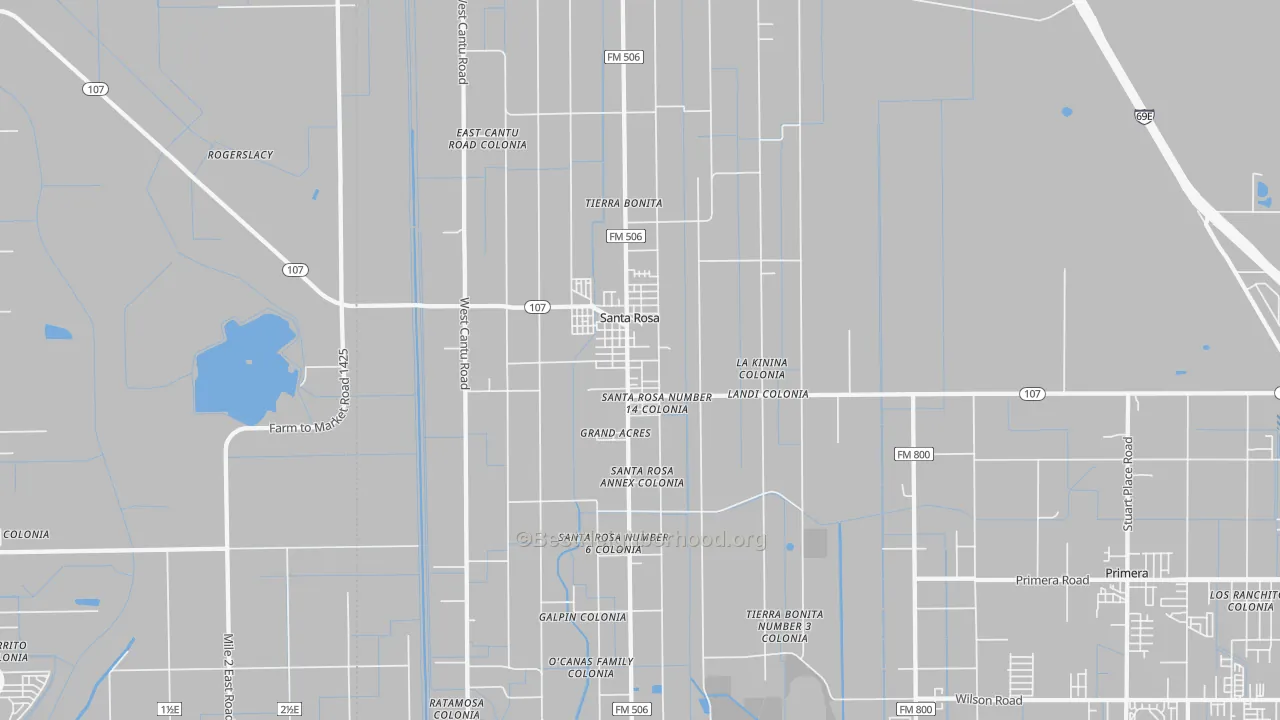 Transit Grade map of 78593, TX