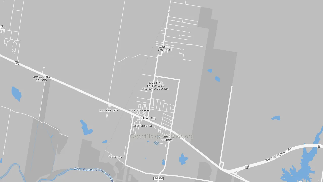 Transit Grade map of 78595, TX