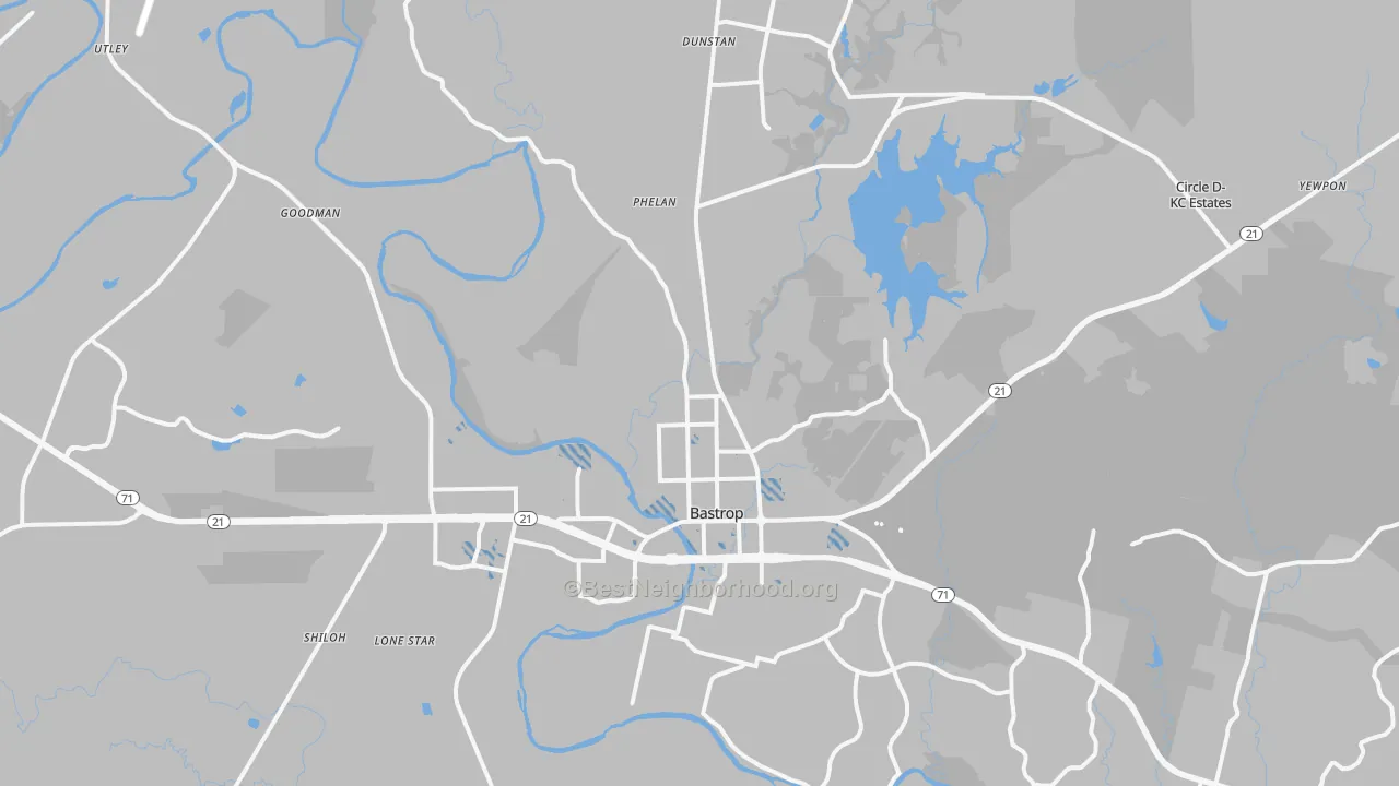 Transit Grade map of 78602, TX