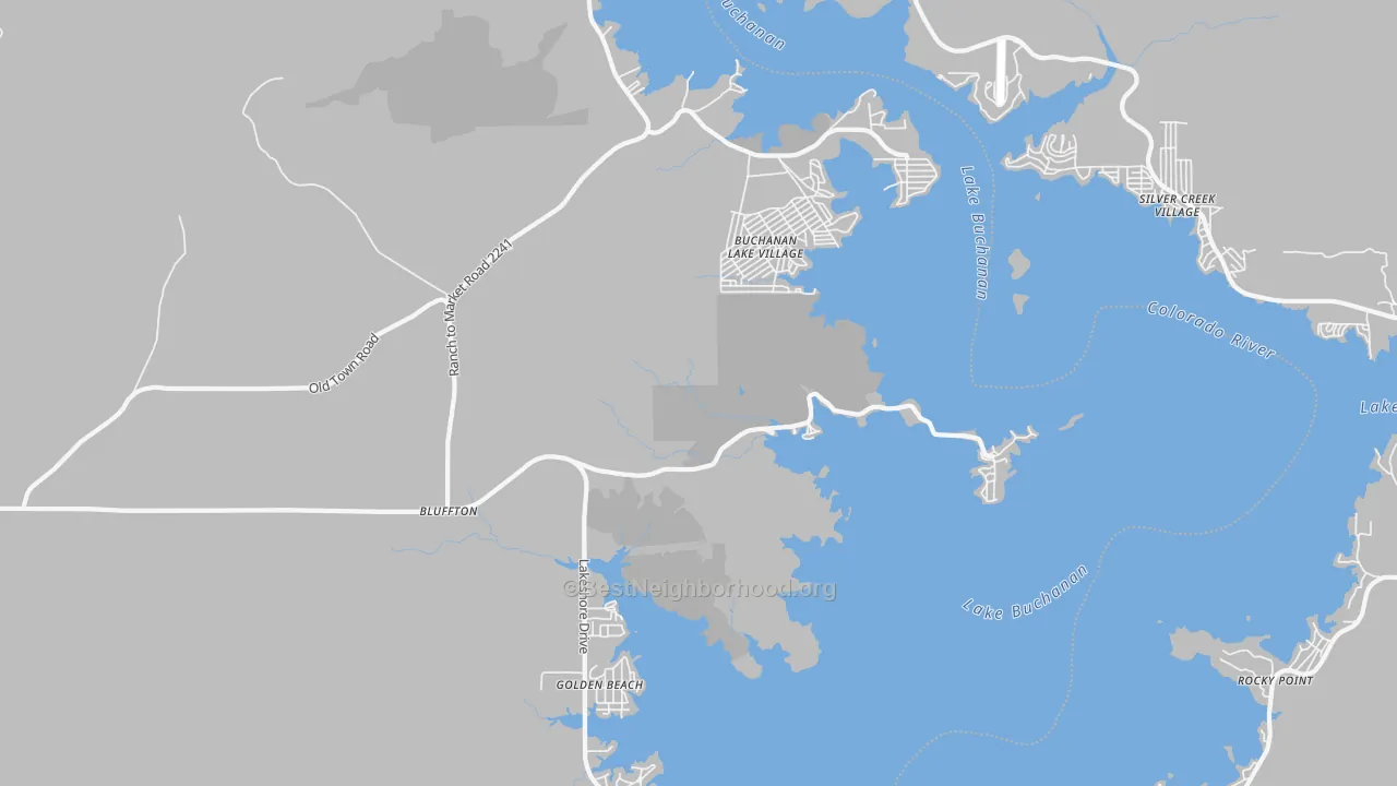 Transit Grade map of 78607, TX