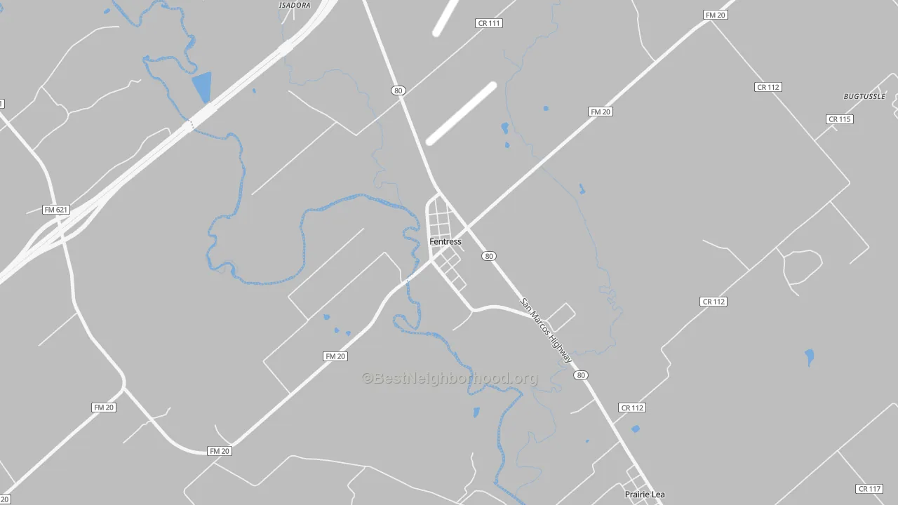 Transit Grade map of 78622, TX