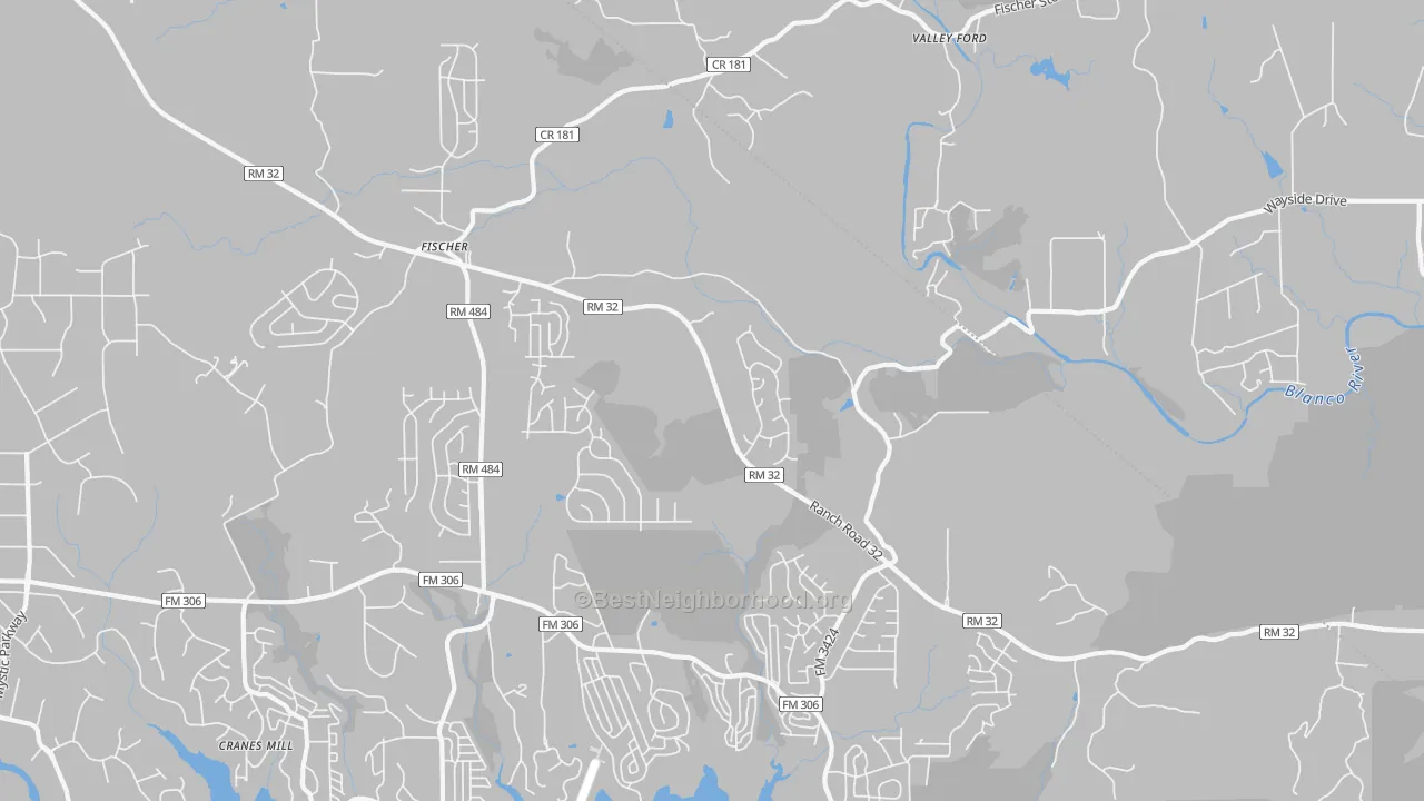 Transit Grade map of 78623, TX