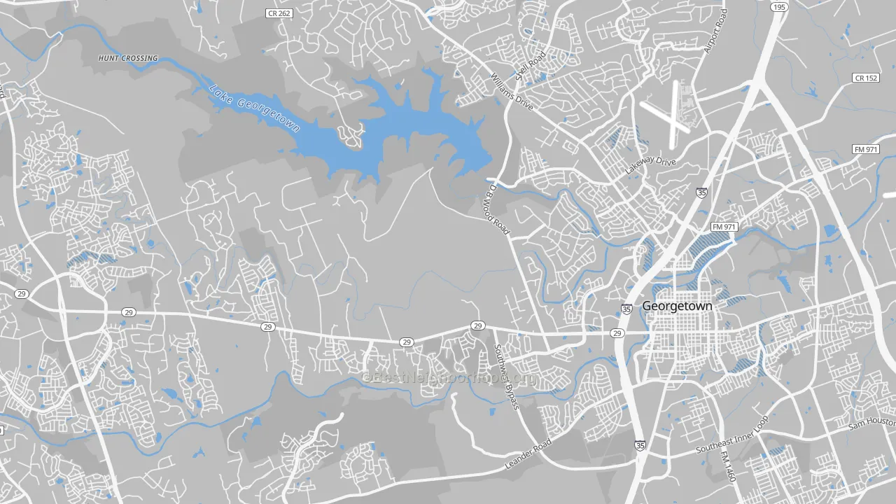 Transit Grade map of 78628, TX