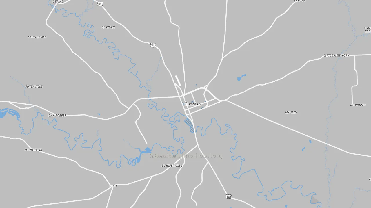 Transit Grade map of 78629, TX