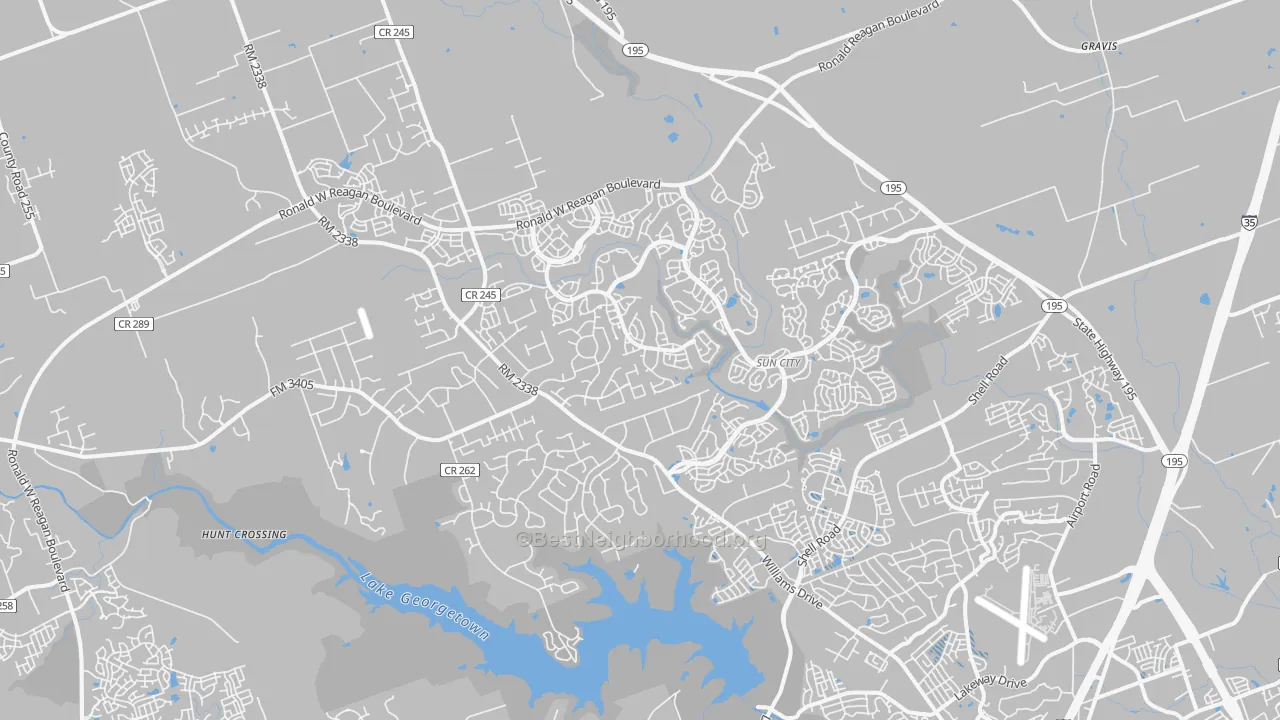 Transit Grade map of 78633, TX