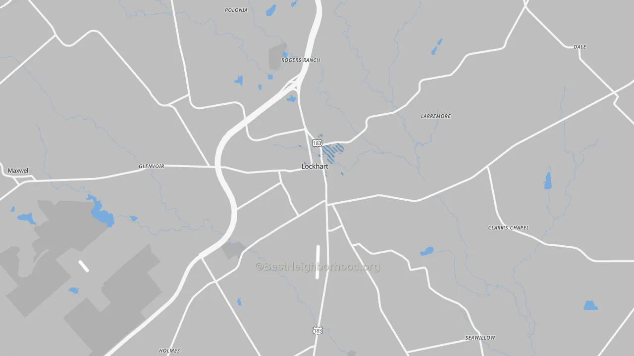 Transit Grade map of 78644, TX