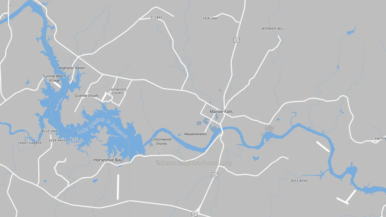 Transit Grade map of 78654, TX