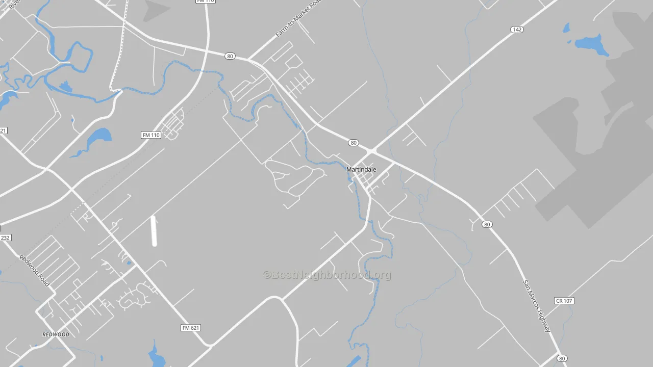 Transit Grade map of 78655, TX