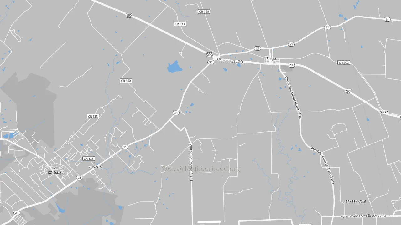 Transit Grade map of 78659, TX