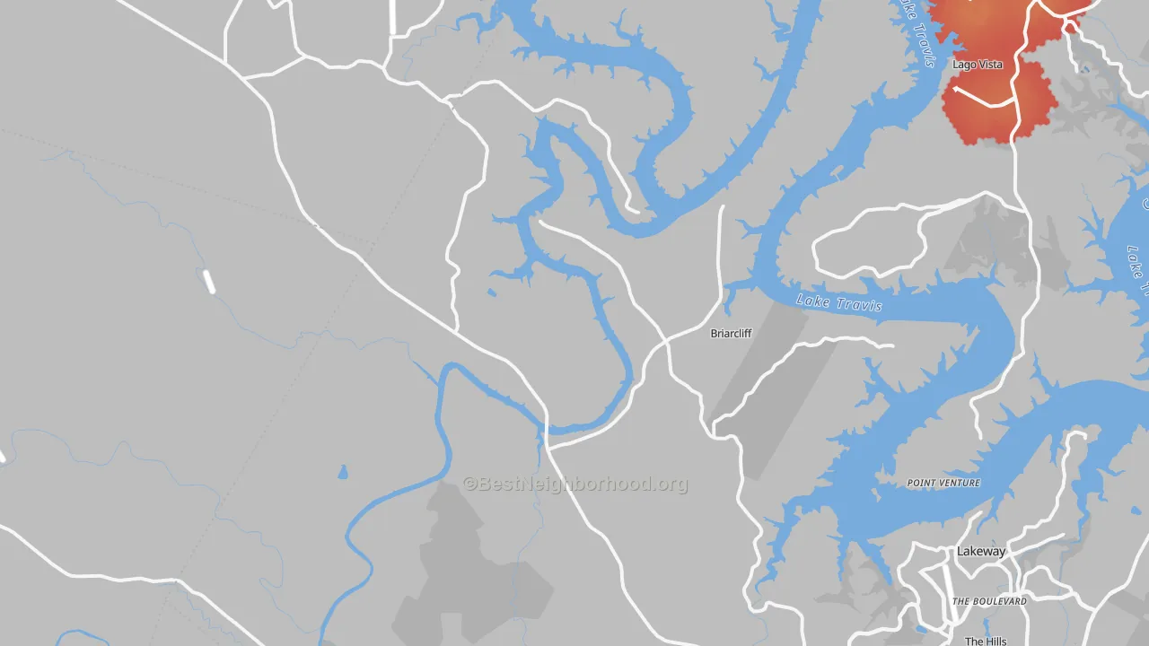 Transit Grade map of 78669, TX