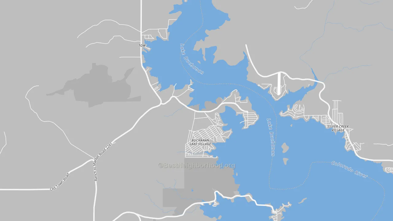 Transit Grade map of 78672, TX