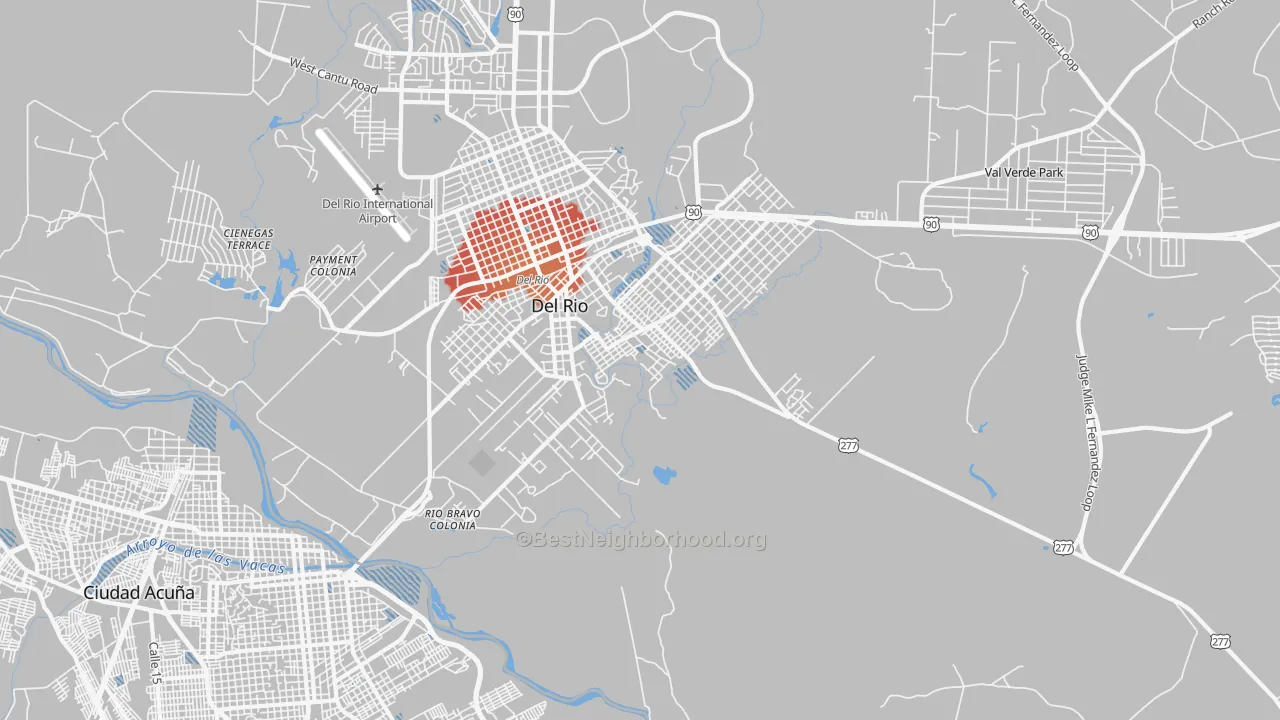 Transit Grade map of 78841, TX